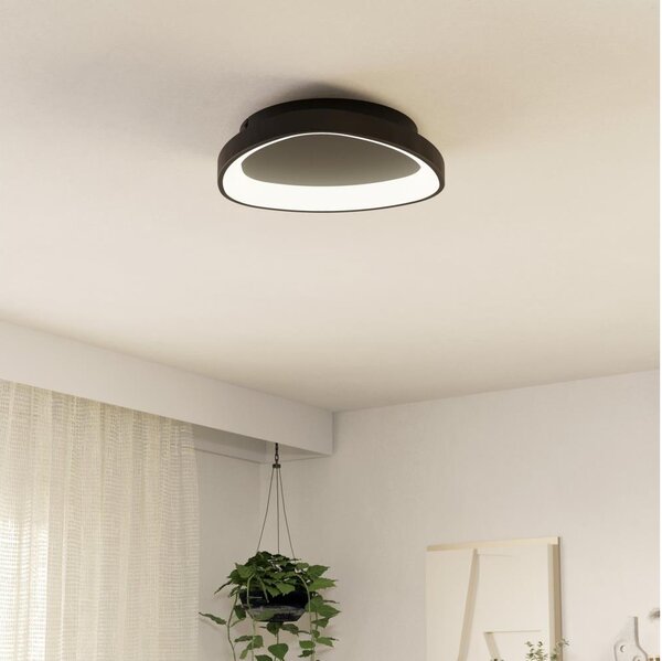 Eglo 901584 - LED Stmievateľné stropné svietidlo LORETELLO LED/12W/230V čierna + DO