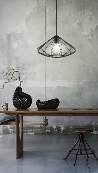 Eglo 43995 - Luster na lanku DOLWEN 1xE27/40W/230V pr. 42,5 cm čierna