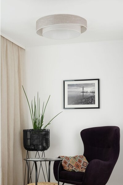Brilagi - LED Stropné svietidlo DOVER SHINE LED/26W/230V pr. 60 cm šedá/krémová