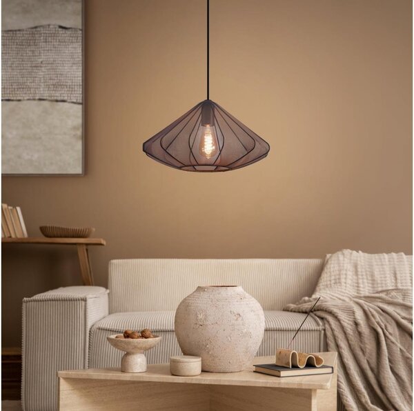 Eglo 43995 - Luster na lanku DOLWEN 1xE27/40W/230V pr. 42,5 cm čierna