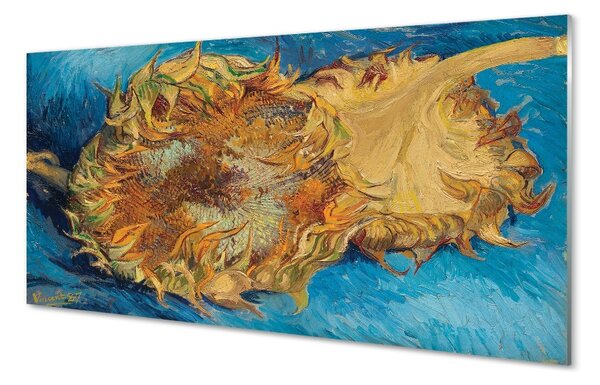 Obraz na skle Umenie kvety slnečnica 100x50 cm 2 Prívesky