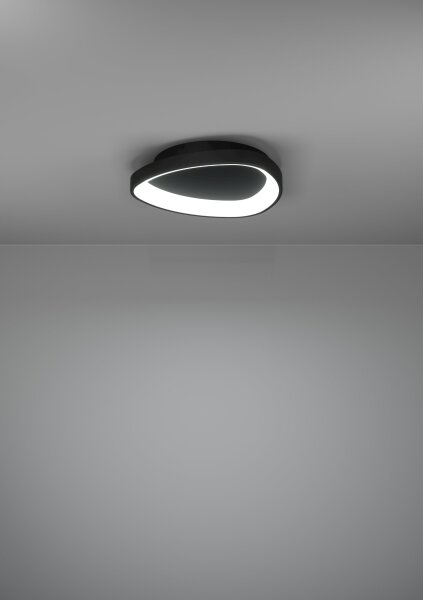 Eglo 901584 - LED Stmievateľné stropné svietidlo LORETELLO LED/12W/230V čierna + DO
