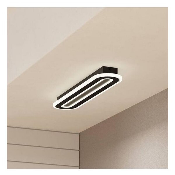 Eglo 901243 - LED Stmievateľné stropné svietidlo MACCHIONI LED/20W/230V čierna + DO