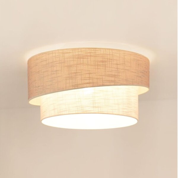 Brilagi - Stropné svietidlo DOVER SHINE 1xE27/15W/230V pr. 50 cm šedá/krémová