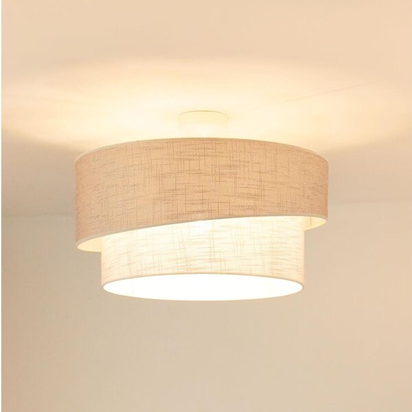 Brilagi - Prisadený luster DOVER SHINE 1xE27/15W/230V pr. 50 cm šedá/krémová