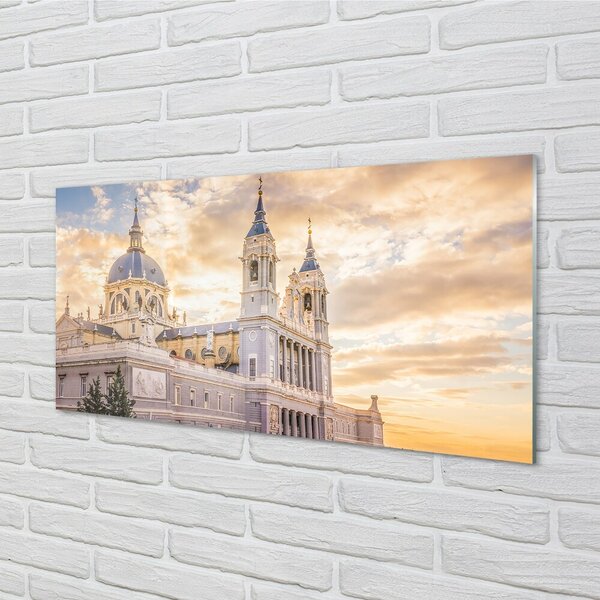 Sklenený obraz Španielsko Cathedral pri západe slnka 100x50 cm 2 Prívesky