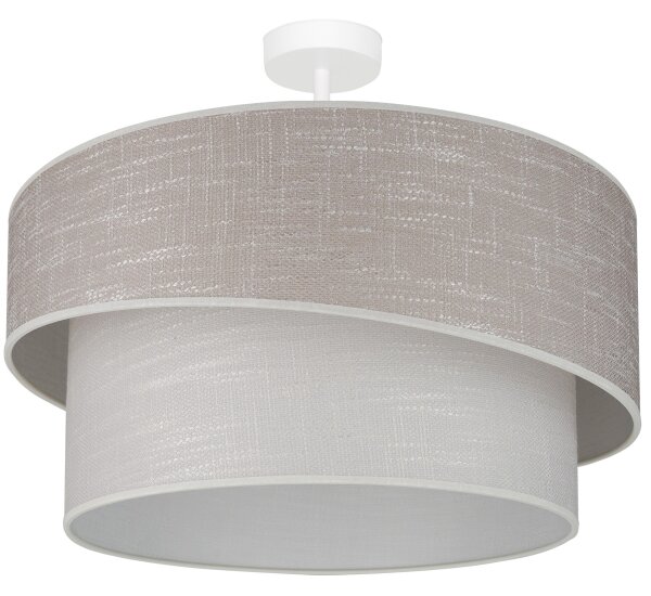 Brilagi - Prisadený luster DOVER SHINE 1xE27/15W/230V pr. 50 cm šedá/krémová