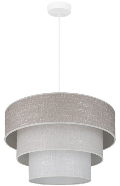 Brilagi - Luster na lanku ALASKA LUNETA 1xE27/15W/230V pr. 45 cm šedá/krémová