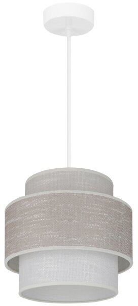 Brilagi - Luster na lanku DOVER SPACE 1xE27/15W/230V pr. 25 cm šedá/krémová