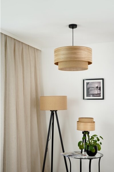 Brilagi - Luster na lanku MONTANA BOHO 1xE27/15W/230V pr. 45 cm hnedá/čierna