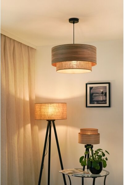 Brilagi - Luster na lanku MONTANA BOHO 1xE27/15W/230V pr. 45 cm hnedá/čierna