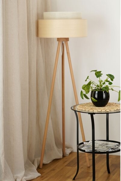 Brilagi - Stojacia lampa ARIZONA BOHO 1xE27/15W/230V béžová