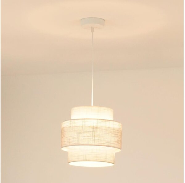 Brilagi - Luster na lanku DOVER SPACE 1xE27/15W/230V pr. 25 cm šedá/krémová