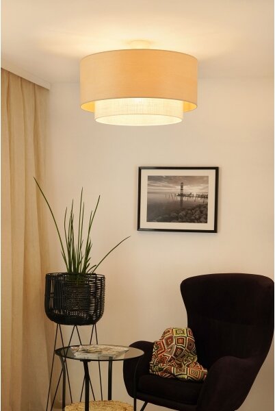 Brilagi - Prisadený luster ARIZONA BOHO 1xE27/15W/230V pr. 60 cm béžová