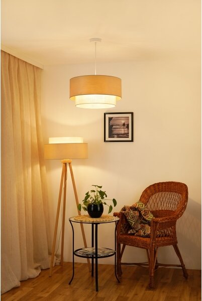 Brilagi - Stojacia lampa ARIZONA BOHO 1xE27/15W/230V béžová