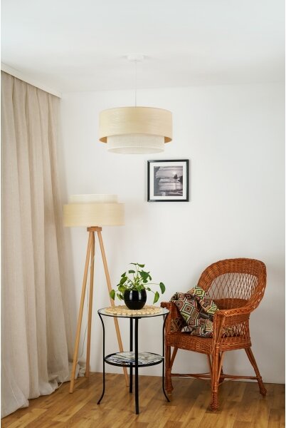 Brilagi - Stojacia lampa ARIZONA BOHO 1xE27/15W/230V béžová