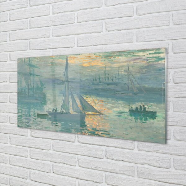 Obraz na skle Art plachtenie na východ 100x50 cm 2 Prívesky