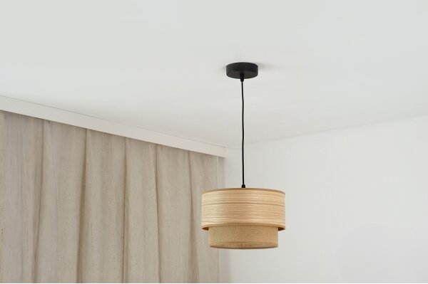 Brilagi - Luster na lanku MONTANA BOHO 1xE27/15W/230V pr. 25 cm hnedá/čierna