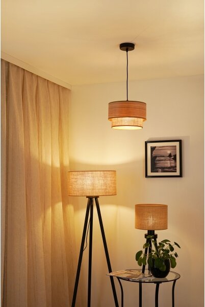 Brilagi - Luster na lanku MONTANA BOHO 1xE27/15W/230V pr. 25 cm hnedá/čierna