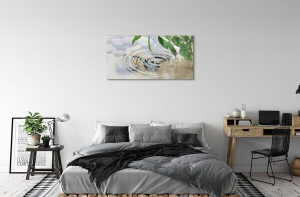 Obraz na skle pokles striekajúcej vode 100x50 cm 2 Prívesky