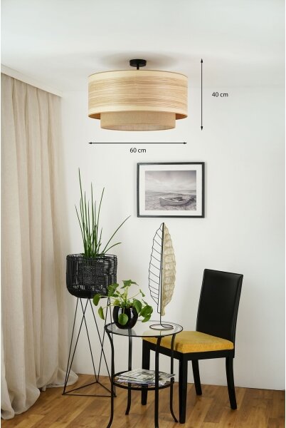 Brilagi - Prisadený luster MONTANA BOHO 1xE27/15W/230V pr. 60 cm hnedá