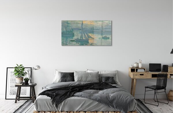 Obraz na skle Art plachtenie na východ 100x50 cm 2 Prívesky