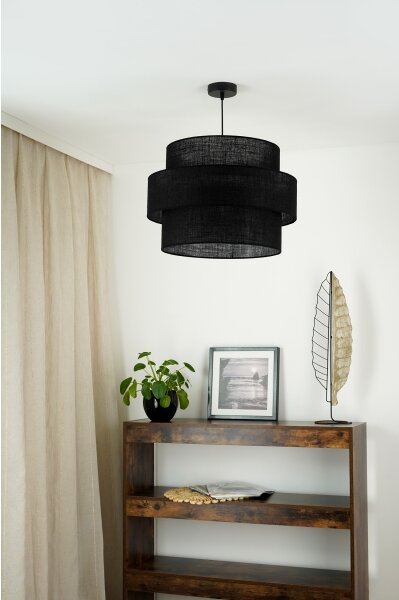 Brilagi - Luster na lanku SPACE YUTE 1xE27/15W/230V pr. 50 cm čierna