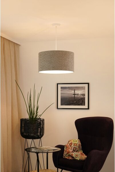 Brilagi - Luster na lanku BOUCLE ROLLER 1xE27/15W/230V pr. 45 cm šedá
