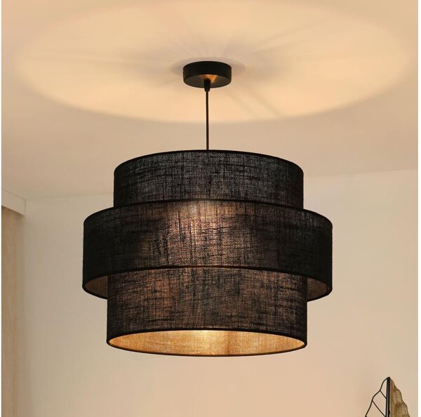 Brilagi - Luster na lanku SPACE YUTE 1xE27/15W/230V pr. 50 cm čierna