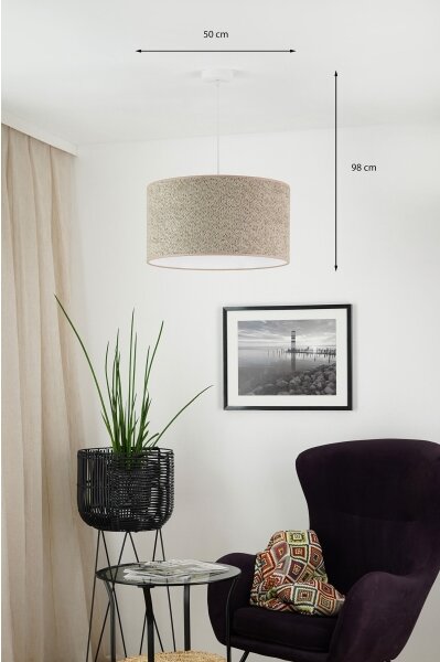 Brilagi - Luster na lanku BOUCLE ROLLER 1xE27/15W/230V pr. 50 cm hnedá