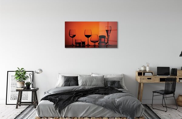 Obraz na skle okuliare 100x50 cm 2 Prívesky