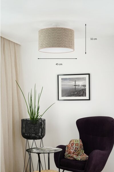 Brilagi - Luster na lanku BOUCLE ROLLER 1xE27/15W/230V pr. 45 cm hnedá