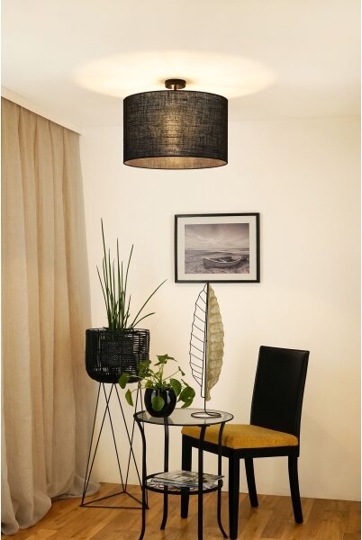 Brilagi - Prisadený luster TUBES ROLLER 1xE27/15W/230V pr. 50 cm čierna