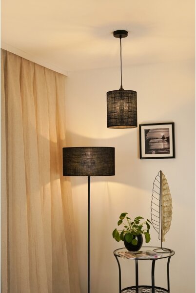 Brilagi - Luster na lanku TUBES 1xE27/15W/230V pr. 20 cm čierna