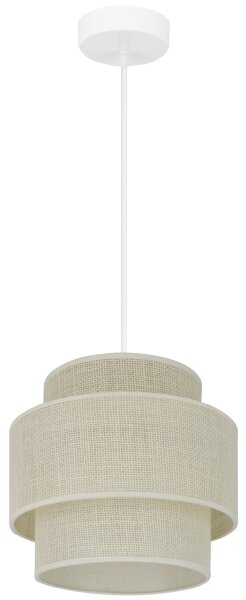 Brilagi - Luster na lanku SPACE YUTE 1xE27/15W/230V pr. 25 cm krémová/biela