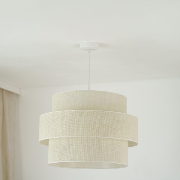 Brilagi - Luster na lanku SPACE YUTE 1xE27/15W/230V pr. 50 cm krémová/biela