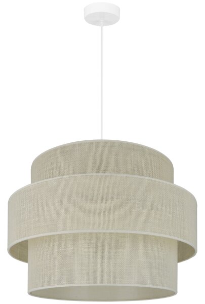 Brilagi - Luster na lanku SPACE YUTE 1xE27/15W/230V pr. 50 cm krémová/biela