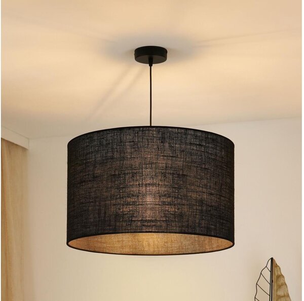 Brilagi - Luster na lanku TUBES ROLLER 1xE27/15W/230V pr. 50 cm čierna