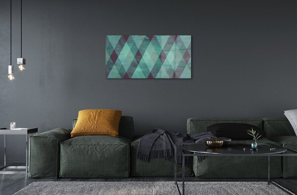 Obraz na skle Geometrický vzor diamantov 100x50 cm 2 Prívesky