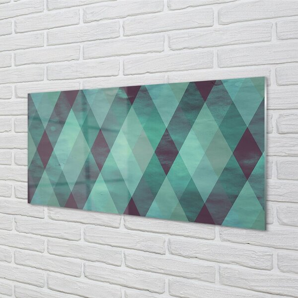 Obraz na skle Geometrický vzor diamantov 100x50 cm 2 Prívesky