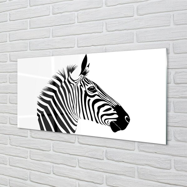 Sklenený obraz ilustrácie zebra 100x50 cm 2 Prívesky