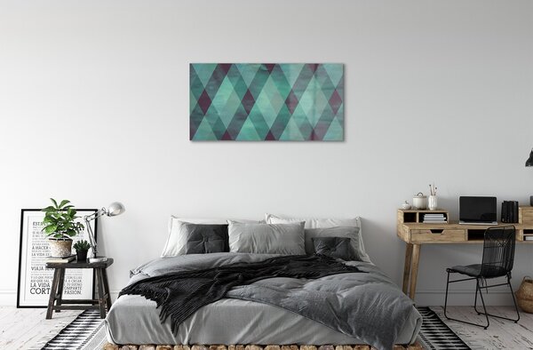 Obraz na skle Geometrický vzor diamantov 100x50 cm 2 Prívesky