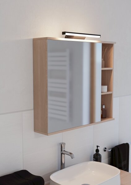 Eglo 901287 - LED RGBW Stm. kúpeľňové osvetlenie REGELLO-Z 12W/230V IP44 čierna