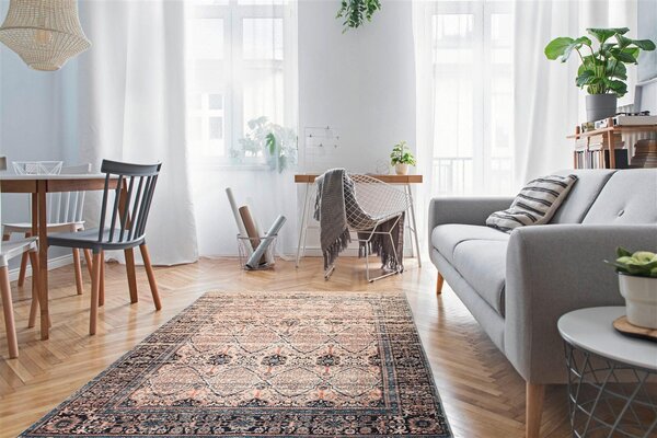 PLOCHO TKANÝ KOBEREC, 120/180 cm modrá, béžová Kayoom - Online Only bytové doplnky, Online Only
