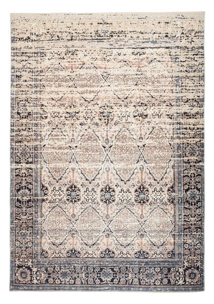 PLOCHO TKANÝ KOBEREC, 120/180 cm modrá, béžová Kayoom - Online Only bytové doplnky, Online Only