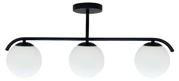 Luster na tyči AMADEO 3xE14/40W/230V čierna