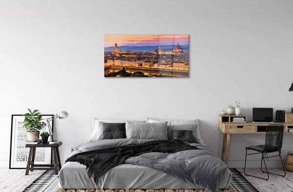 Sklenený obraz Italy Panorama noc katedrála 100x50 cm 2 Prívesky