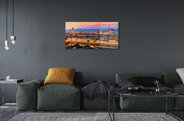 Sklenený obraz Italy Panorama noc katedrála 100x50 cm 2 Prívesky