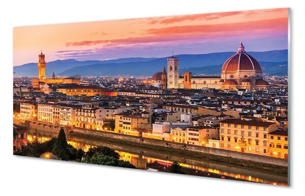 Sklenený obraz Italy Panorama noc katedrála 100x50 cm 2 Prívesky