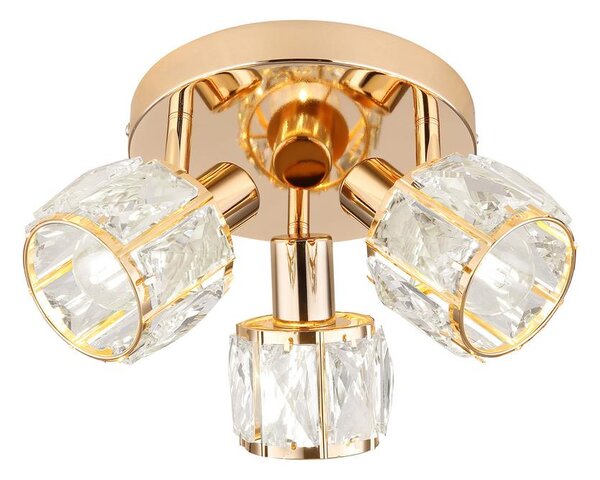Bodové svietidlo DUBAI 3xE14/40W/230V pr. 36 cm rose gold